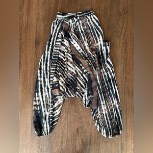 Tie Dye Drop Crotch Harem Pants